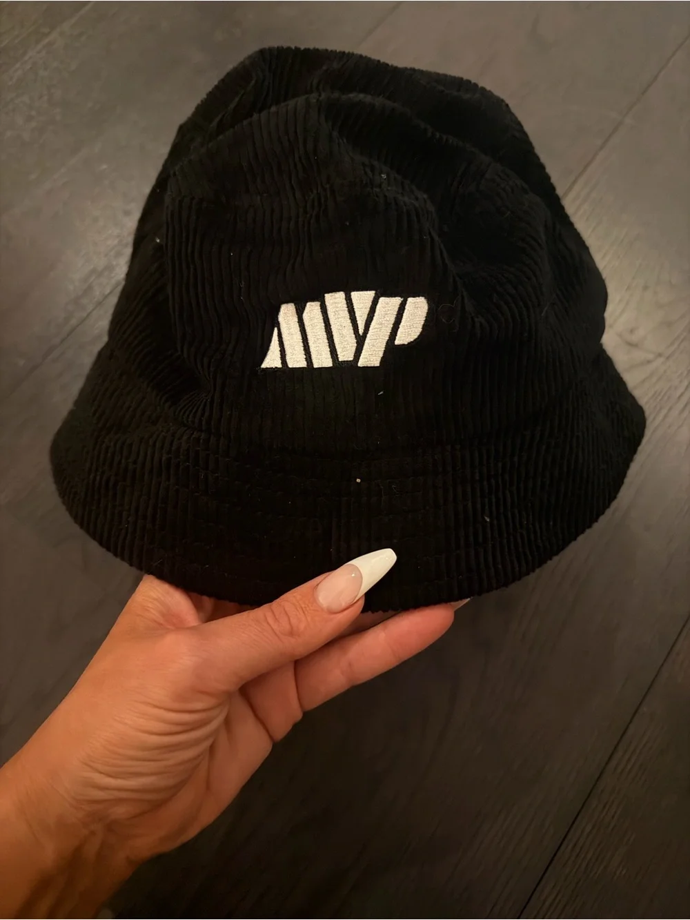 Netflix / MVP Black Corduroy Bucket Hat with Red Embroidery limited addition OS